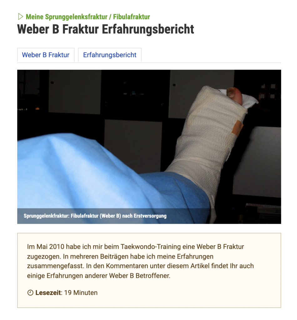 Weber B Fraktur Wann Wieder Auto Fahren Weber-B-Fraktur - Informationen und Behandlung - Die Biomechaniker